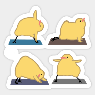 Yoga Birdblobs Sticker